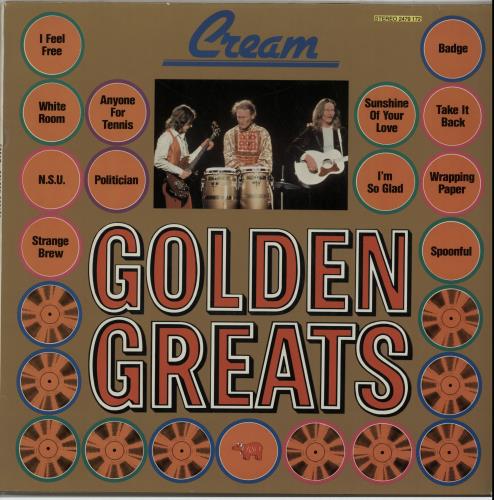 Cream Golden Greats vinyl LP album (LP record) German CRMLPGO653257
