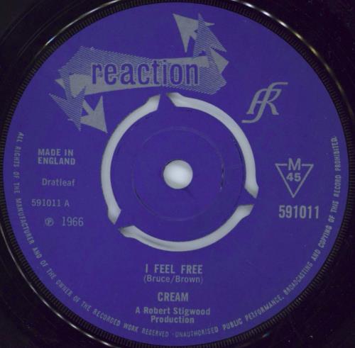 Cream I Feel Free - 3pr 7" vinyl single (7 inch record / 45) UK CRM07IF682979