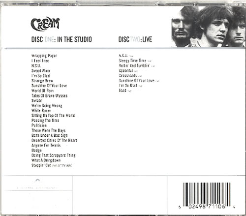 Cream I Feel Free - Ultimate Cream 2 CD album set (Double CD) UK CRM2CIF323324