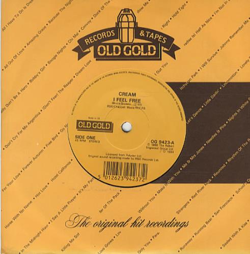 Cream I Feel Free 7" vinyl single (7 inch record / 45) UK CRM07IF330991