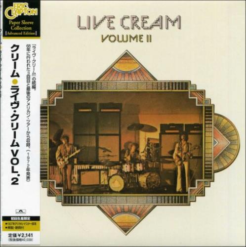 Cream Live Cream : Volume 2 CD album (CDLP) Japanese CRMCDLI368031