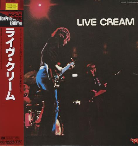 Cream Live Cream vinyl LP album (LP record) Japanese CRMLPLI366360