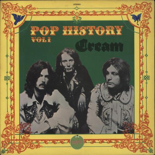 Cream Pop History Vol 1 vinyl LP album (LP record) Brazilian CRMLPPO858031