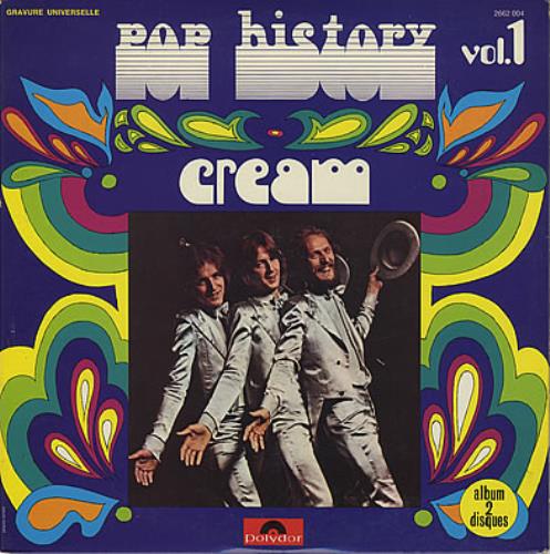 Cream Pop History Vol. 1 2-LP vinyl record set (Double LP Album) French CRM2LPO373877