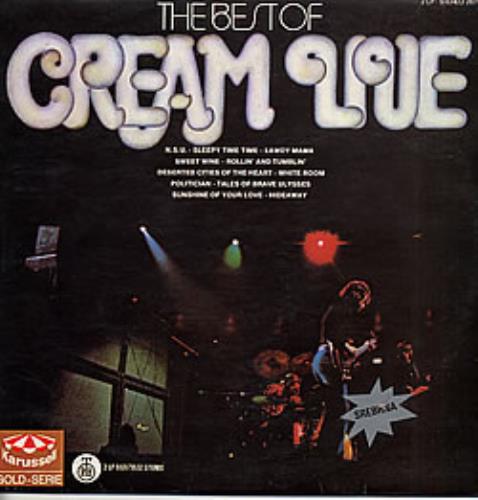 Cream The Best Of Cream Live 2-LP vinyl record set (Double LP Album) Yugoslavian CRM2LTH263963
