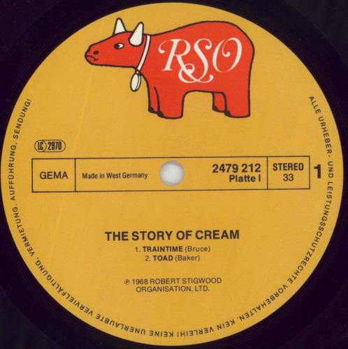 Cream The Story Of 2-LP vinyl record set (Double LP Album) German CRM2LTH106593