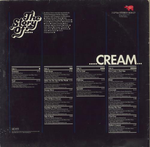Cream The Story Of 2-LP vinyl record set (Double LP Album) German CRM2LTH106593