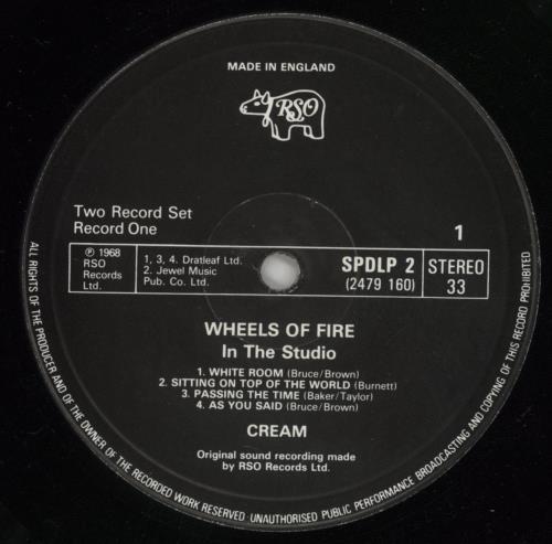 Cream Wheels Of Fire - EX 2-LP vinyl record set (Double LP Album) UK CRM2LWH701216