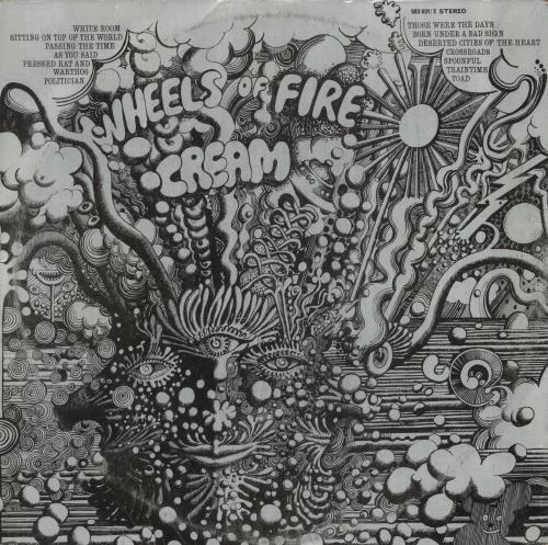 Cream Wheels Of Fire - VG 2-LP vinyl record set (Double LP Album) UK CRM2LWH677225
