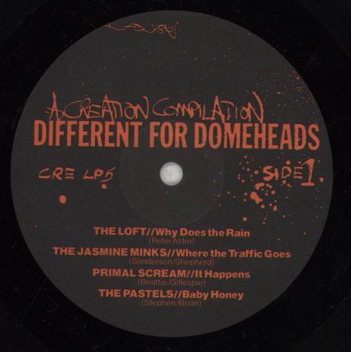 Creation Records It's Different For Domeheads vinyl LP album (LP record) UK CAXLPIT392046
