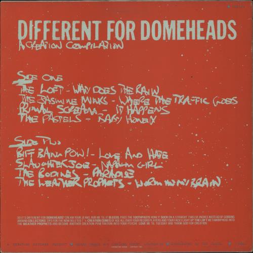 Creation Records It's Different For Domeheads vinyl LP album (LP record) UK CAXLPIT392046