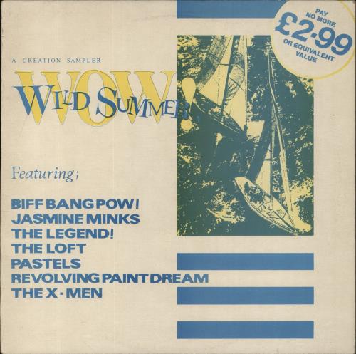 Creation Records Wild Summer, Wow! vinyl LP album (LP record) UK CAXLPWI855326