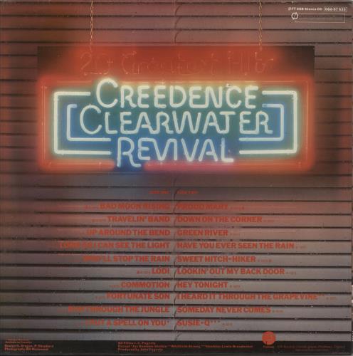 Creedence Clearwater Revival 20 Greatest Hits vinyl LP album (LP record) UK CCLLPGR455482