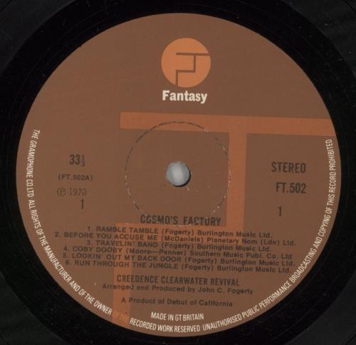 Creedence Clearwater Revival Cosmo's Factory - EX vinyl LP album (LP record) UK CCLLPCO720980