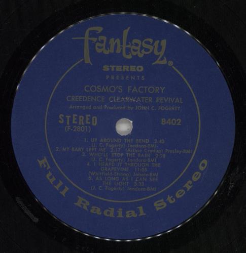 Creedence Clearwater Revival Cosmo's Factory - VG/EX vinyl LP album (LP record) US CCLLPCO869319
