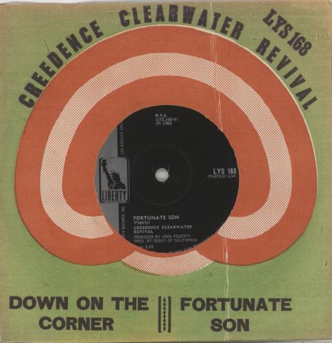 Creedence Clearwater Revival Fortunate Son 7" vinyl single (7 inch record / 45) US CCL07FO864328