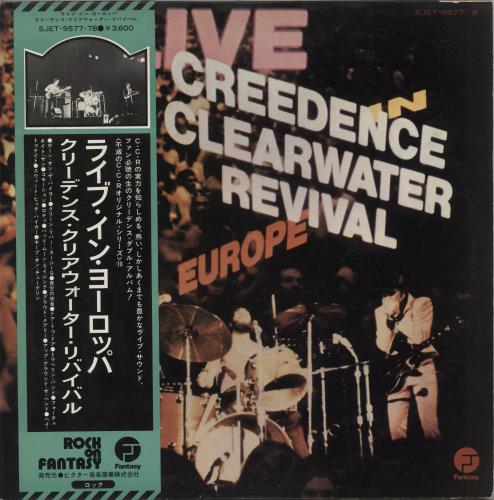 Creedence Clearwater Revival Live In Europe 2-LP vinyl record set (Double LP Album) Japanese CCL2LLI872543