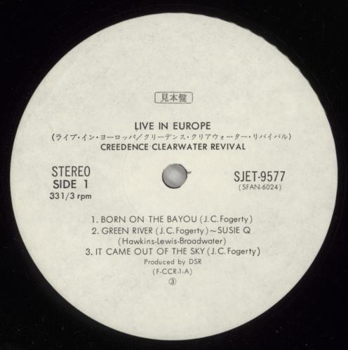 Creedence Clearwater Revival Live In Europe 2-LP vinyl record set (Double LP Album) Japanese CCL2LLI872543
