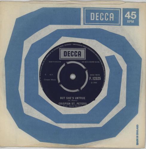 Crispian St. Peters But She's Untrue 7" vinyl single (7 inch record / 45) UK CSP07BU754268