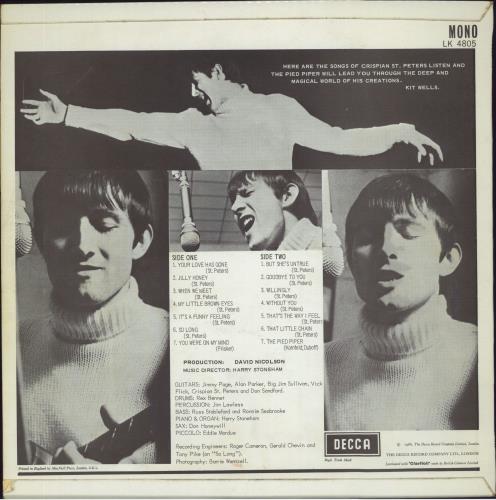 Crispian St. Peters Follow Me... - VG+ vinyl LP album (LP record) UK CSPLPFO806623