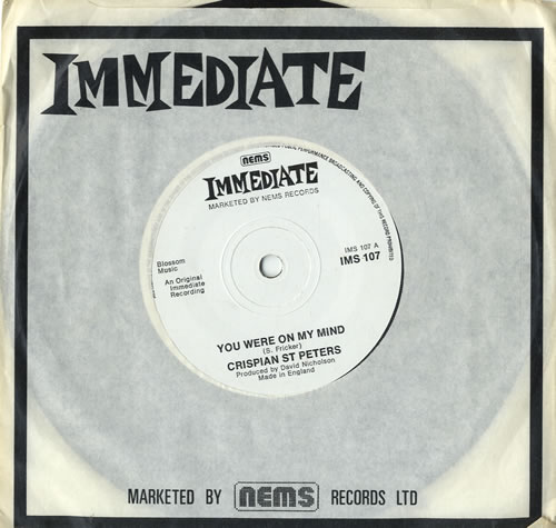 Crispian St. Peters You Were On My Mind 7" vinyl single (7 inch record / 45) UK CSP07YO546129