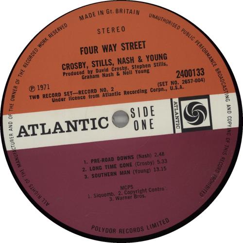 Crosby, Stills, Nash & Young 4 Way Street - 1st - EX - US sleeve 2-LP vinyl record set (Double LP Album) UK CSN2LWA104932