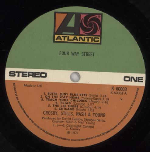 Crosby, Stills, Nash & Young 4 Way Street - EX 2-LP vinyl record set (Double LP Album) UK CSN2LWA615135