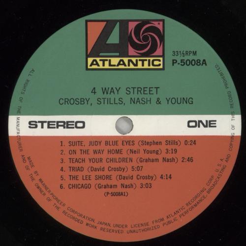 Crosby, Stills, Nash & Young 4 Way Street 2-LP vinyl record set (Double LP Album) Japanese CSN2LWA157487