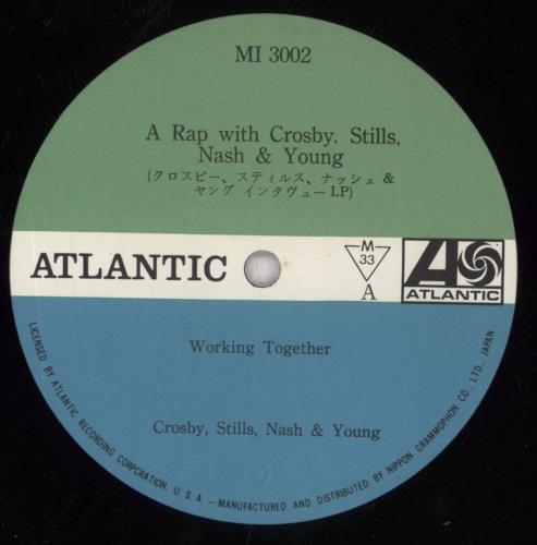 Crosby, Stills, Nash & Young A Rap With Crosby, Stills, Nash & Young vinyl LP album (LP record) Japanese CSNLPAR847035
