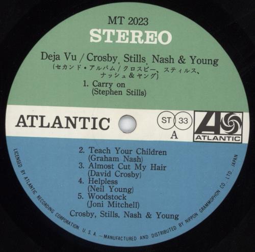 Crosby, Stills, Nash & Young Dj Vu - 1st + Obi vinyl LP album (LP record) Japanese CSNLPDJ581868