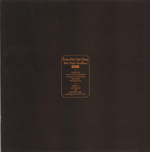 Crosby, Stills, Nash & Young D�j� Vu - 2� vinyl LP album (LP record) UK CSNLPDJ776980