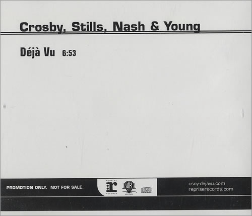 Crosby, Stills, Nash & Young Deja Vu CD single (CD5 / 5") US CSNC5DE450083