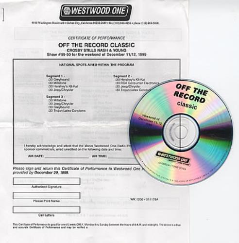 Crosby, Stills, Nash & Young Off The Record Classic CD album (CDLP) US CSNCDOF155025