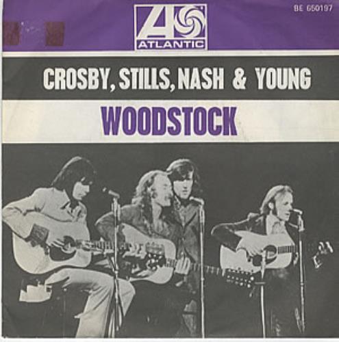Crosby, Stills, Nash & Young Woodstock 7" vinyl single (7 inch record / 45) French CSN07WO117093