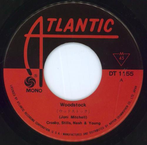 Crosby, Stills, Nash & Young Woodstock 7" vinyl single (7 inch record / 45) Japanese CSN07WO119334