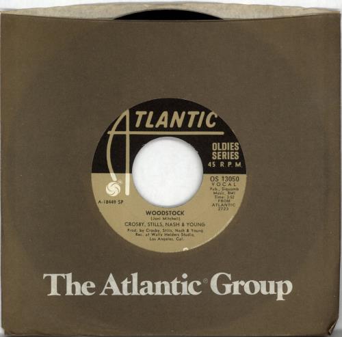 Crosby, Stills, Nash & Young Woodstock 7" vinyl single (7 inch record / 45) US CSN07WO632645