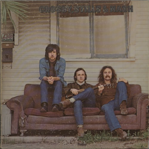 Crosby, Stills & Nash Crosby Stills & Nash + lyric insert vinyl LP album (LP record) Canadian NOYLPCR72919