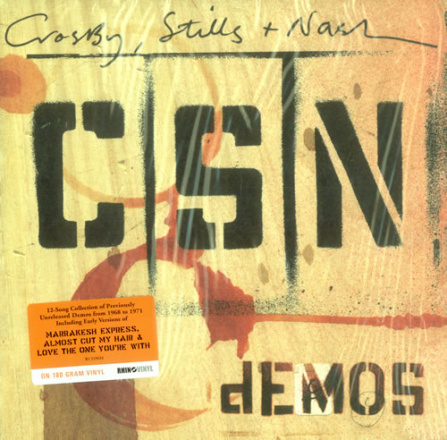 Crosby, Stills & Nash Demos - 180gm vinyl LP album (LP record) US NOYLPDE509977