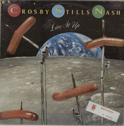 Crosby, Stills & Nash Live It Up vinyl LP album (LP record) Polish NOYLPLI569099