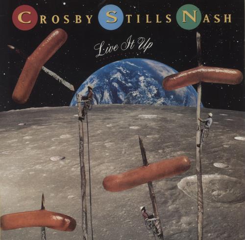 Crosby, Stills & Nash Live It Up vinyl LP album (LP record) German NOYLPLI837687