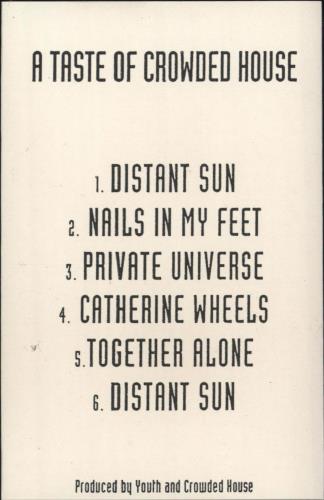 Crowded House A Taste Of Crowded House cassette album UK CRDCLAT43759