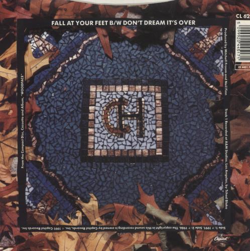 Crowded House Fall At Your Feet 7" vinyl single (7 inch record / 45) UK CRD07FA58474