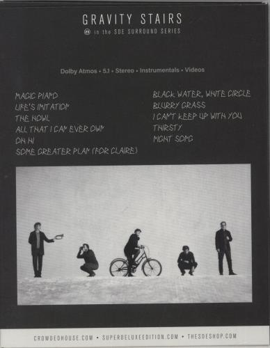 Crowded House Gravity Stairs - SDE Surround Series + Artcards/Slipcase Blu Ray DVD UK CRDBRGR876303