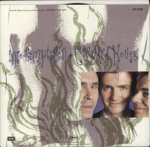 Crowded House Into Temptation 7" vinyl single (7 inch record / 45) Australian CRD07IN864624