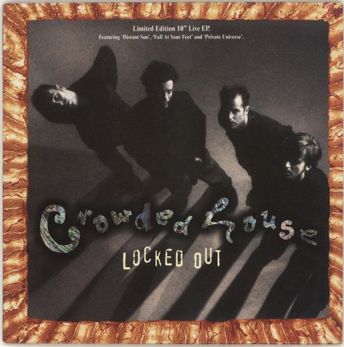 Crowded House Locked Out - Live EP 10" vinyl single (10 inch record) UK CRD10LO25587