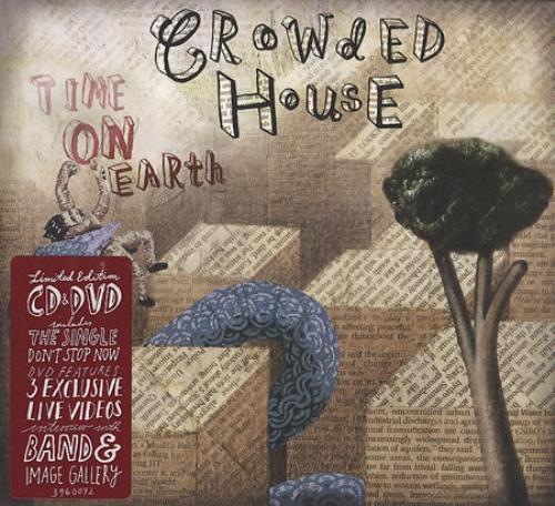Crowded House Time On Earth 2-disc CD/DVD set UK CRD2DTI402668