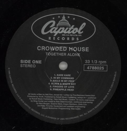 Crowded House Together Alone vinyl LP album (LP record) UK CRDLPTO868764