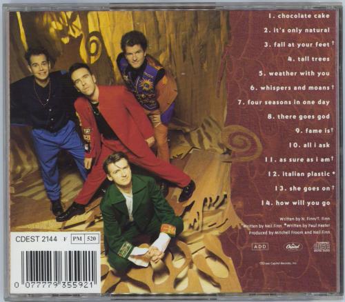 Crowded House Woodface CD album (CDLP) US CRDCDWO770413