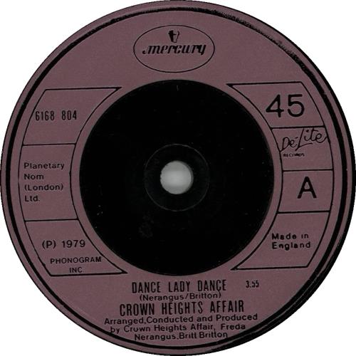 Crown Heights Affair Dance Lady Dance 7" vinyl single (7 inch record / 45) UK H8O07DA648456