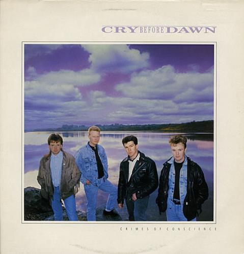 Cry Before Dawn Crimes Of Conscience - Gold promo stamped vinyl LP album (LP record) UK CBDLPCR388779